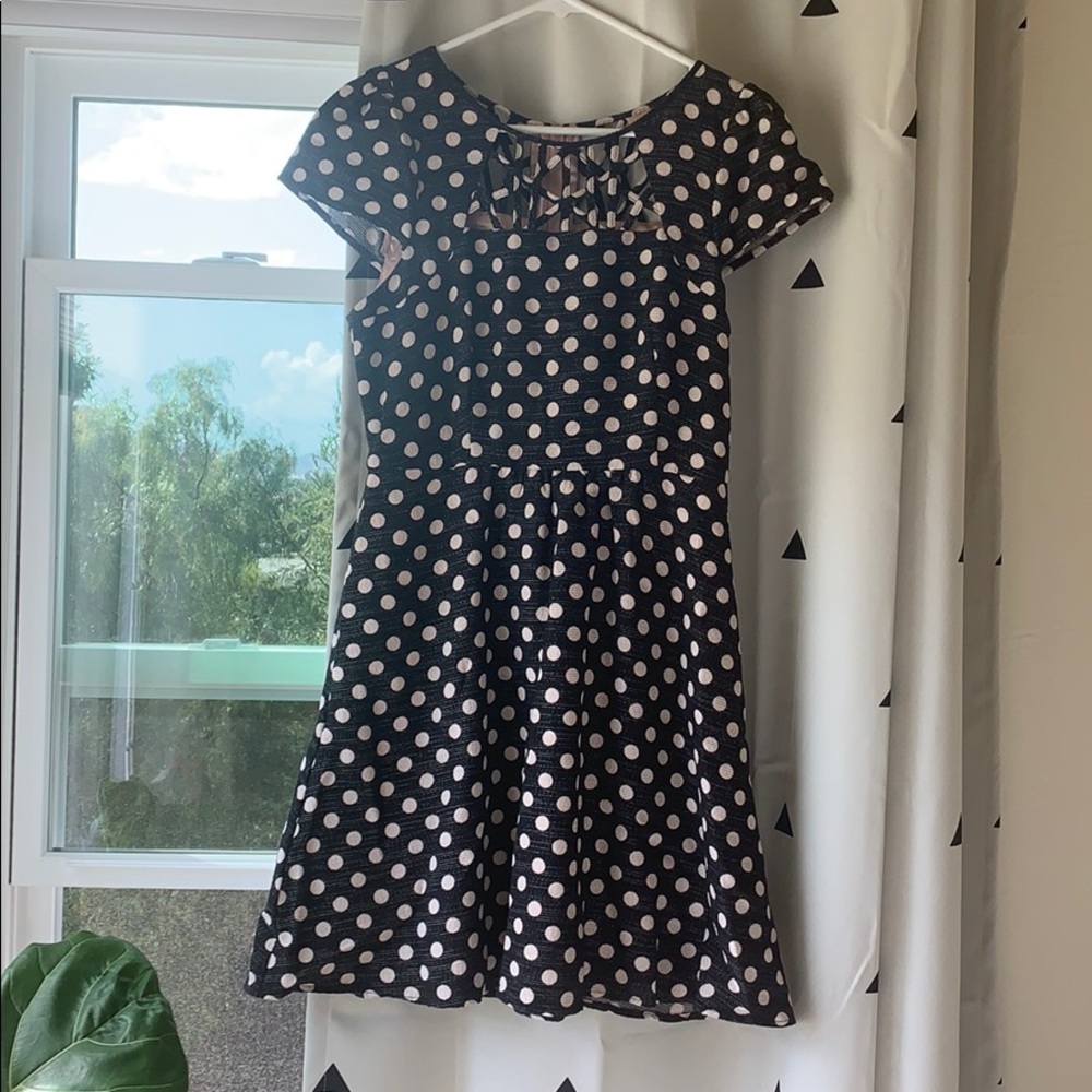 Anthropologie polka dot dress, size 6